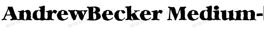 AndrewBecker Medium字体转换